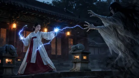 Joseon Priestess Fighting Gwisin