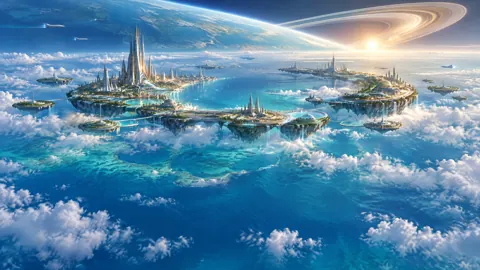 Floating Reef City Ringworld