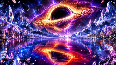 Black Hole Crystal Lake