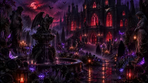 Gothic Manor With Gargoyles