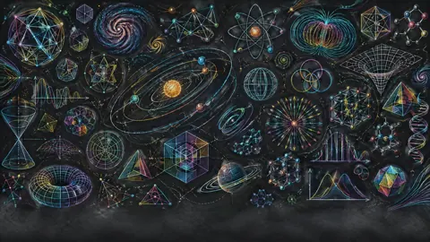 Scientific Chalkboard Diagrams