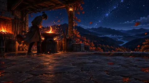 Blacksmith Forging Crescent Moon