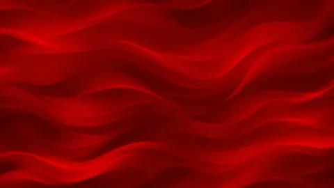 Red Glowing Wave Layers