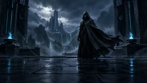 Masked Sentinel in Rainy Citadel