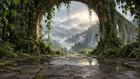 Ivy Aqueduct at Sunrise