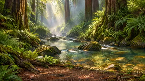 Jade Creek in Redwood Forest