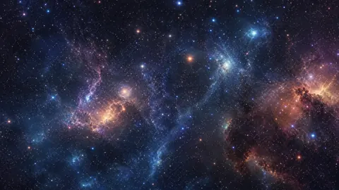 Blue Violet Nebula Panorama