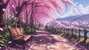 Blossom Path Reverie live wallpaper