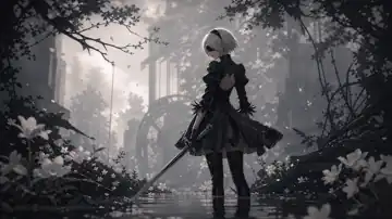 Misty Ruins of 2B live wallpaper