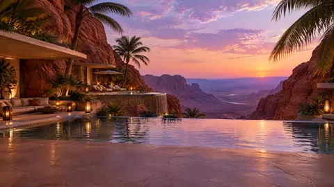 Desert Villa Above Canyon