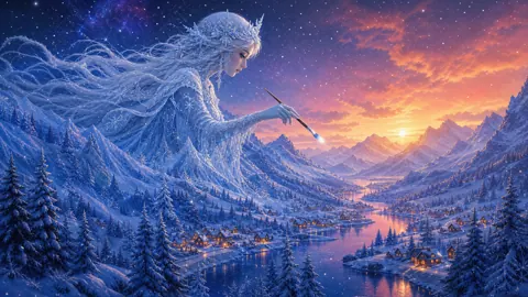 Ice Queen Painting Valley