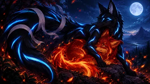 Black Fox and Fiery Wolf