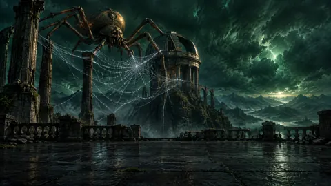 Bronze Spider at Observatory