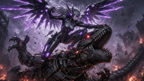 Mechanical Banshee vs Robotic Tyrannosaurus