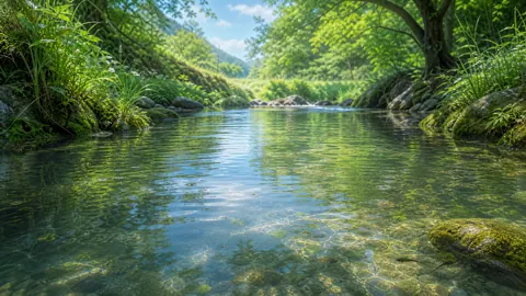 Japanese Forest Stream Life