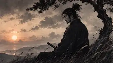Ronin At Dusk live wallpaper