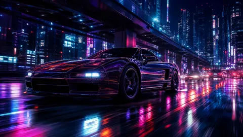 Neon NSX Rush live wallpaper