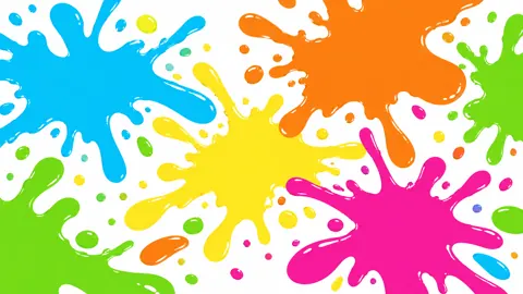 Colorful Paint Splashes