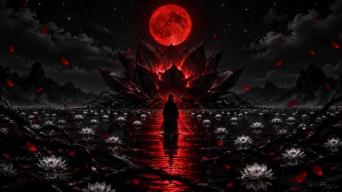 Swordsman Before Cracked Lotus