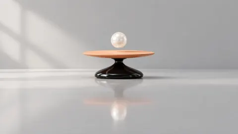 Obsidian Scale With White Sphere