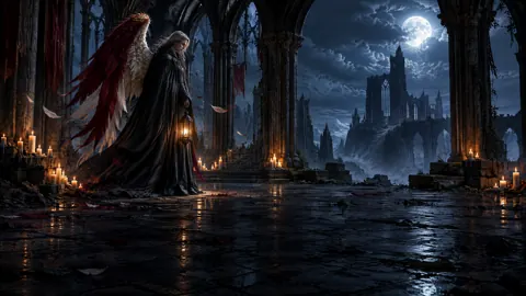 Winged Guardian With Lantern