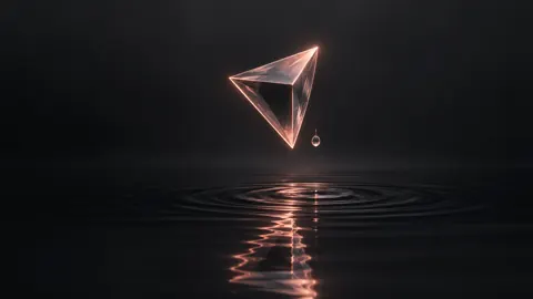 Rose Gold Tetrahedron Pool