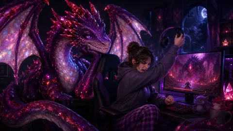 Ruby Wyvern Gamer Ragequit