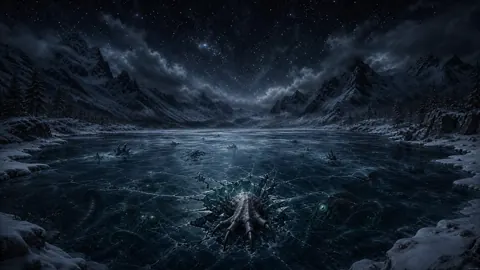 Frozen Lake With Ice Claws