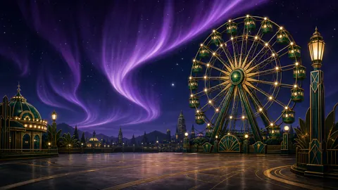 Art Deco Ferris Wheel Aurora