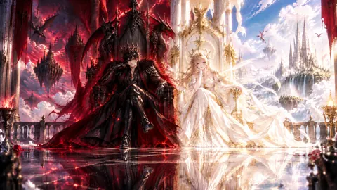 Crowned King and Celestial Queen