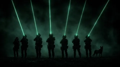 Tactical Squad With Green Lasers