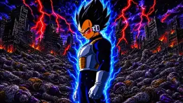 Vegeta's Blue Reckoning live wallpaper