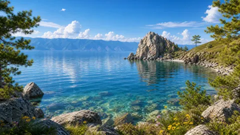 Lake Baikal Summer Shoreline