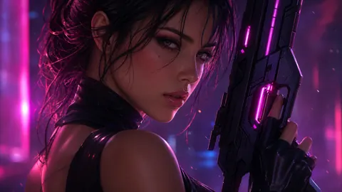 Neon Vector Siren live wallpaper