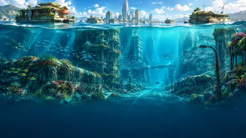Submerged Coastal City Gardens