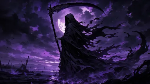 Hooded Death by Purple Moon