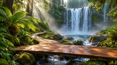 Cedar Boardwalk to Waterfall