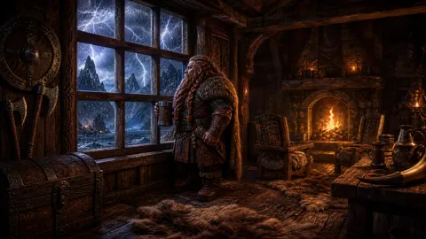 Dwarf Warrior With Runic Mug