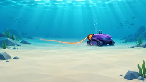 Violet Rover Laying Cable