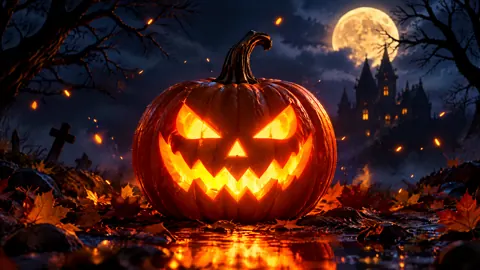 Glowing Jack-O’-Lantern Graveyard