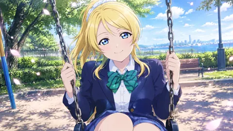Eli Ayase on Playground Swing