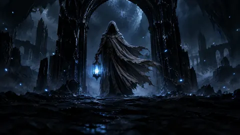Twilight Warden With Blue Lantern