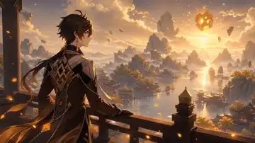 Golden Harbor Reverie live wallpaper