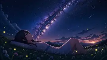 Starlit Meadow Dream live wallpaper