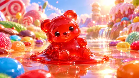 Melting Gummy Bear Candyland