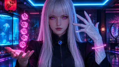 Magenta Dice Sorceress