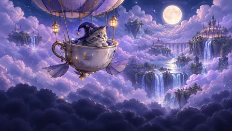 Wizard Kitten Teacup Airship
