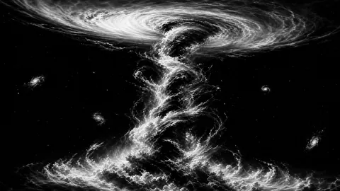 Monochrome Cosmic Tornado