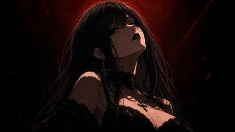 Crimson Gothic Gaze live wallpaper
