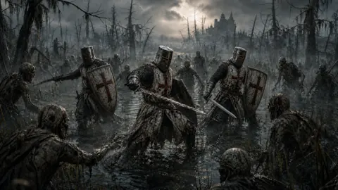 Templar Knights in Flooded Swamp